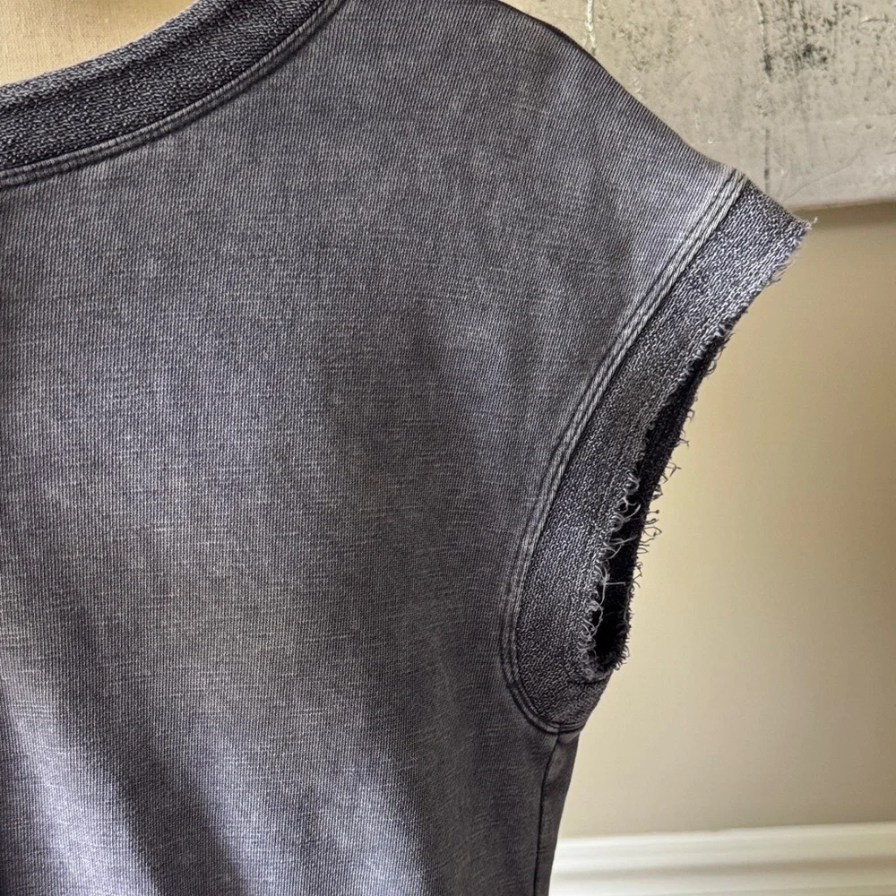 Daily Practice by Anthropologie frayed surplice jumpsuit romper Size Small S - Picture 8 of 14